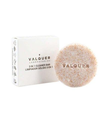 Limpiador Facial Sólido 3 en 1 Sugar - Valquer (50 g)