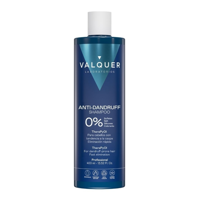 Champú Anticaspa - 0% Sin Sulfatos ni sal - Valquer (400 ml)