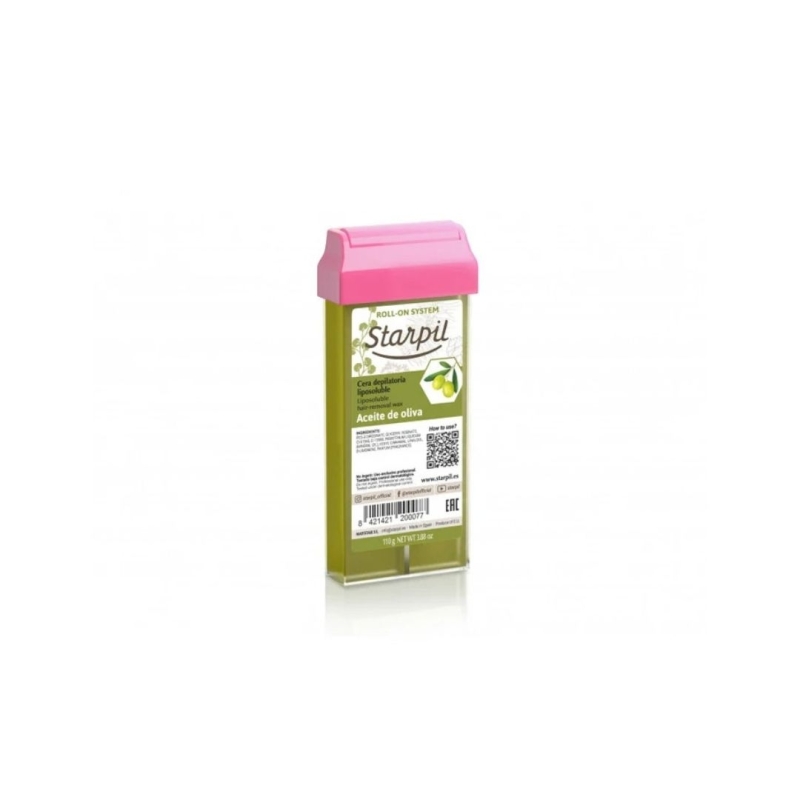 Cera depilatoria Roll-on. Aceite de oliva (110 g) - Starpil