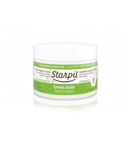 Crema ácida con aceite de oliva, extracto de avena y mentol (200 ml). Tratamiento post epil - Starpil