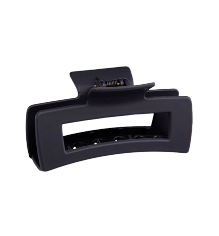 Pinza rectangular mediana lia acabado mate - negro - Bifull