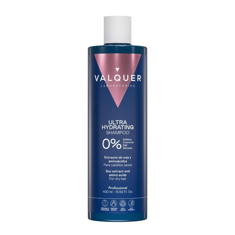 Champú ultra hidratante para Cabello Seco – 0% Sin Sulfatos - Valquer (400 ml - 1000 ml)