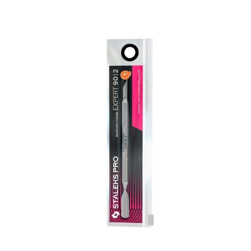 Empujador de manicura EXPERT 90 TIPO 2 (palito de naranjo y espatula ancha redondeada)