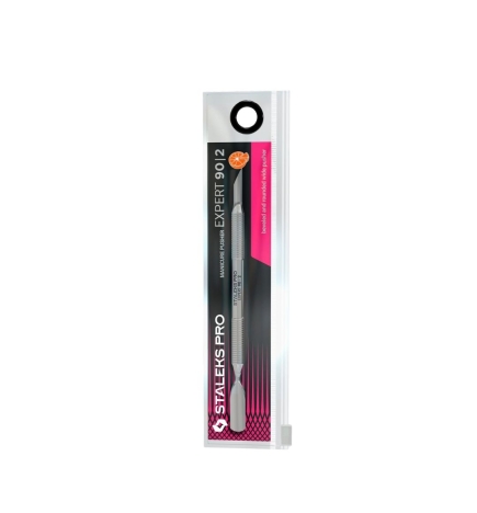 Empujador de manicura EXPERT 90 TIPO 2 (palito de naranjo y espatula ancha redondeada)