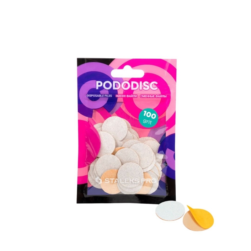 Limas desechables  adhesivas para PODODISCO EXPERT M grano 100  (50 uds.)