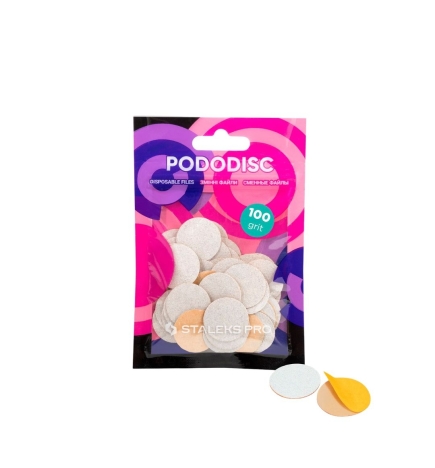 Limas desechables  adhesivas para PODODISCO EXPERT M grano 100  (50 uds.)