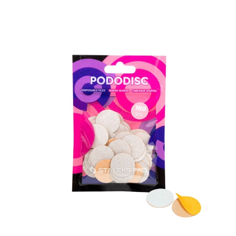 Limas desechables  adhesivas para PODODISCO EXPERT M grano 180  (50 uds.)
