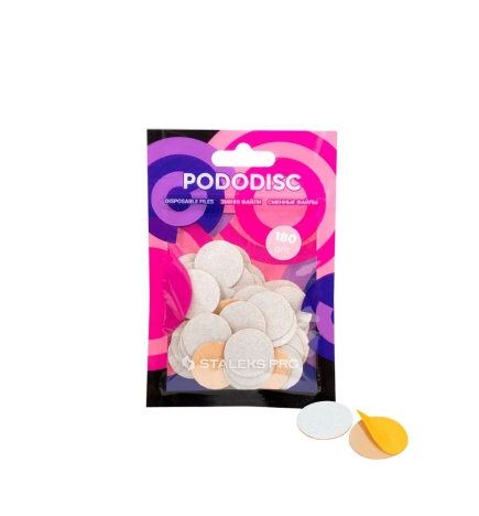 Limas desechables  adhesivas para PODODISCO EXPERT M grano 180  (50 uds.)