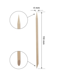 Palito de naranjo de madera para manicura  EEXPERT 110 mm (100 unid.)