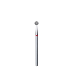 Fresa diamantada para piel "bola" roja EXPERT diámetro 4 mm (divisible por 10)