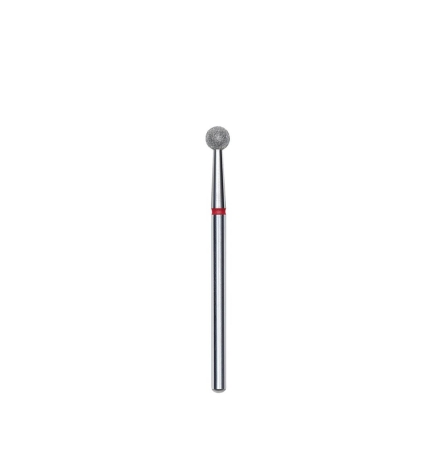Fresa diamantada para piel "bola" roja EXPERT diámetro 4 mm (divisible por 10)
