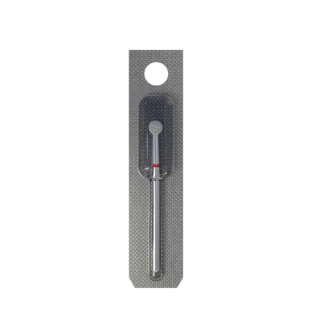 Fresa diamantada para piel "bola" roja EXPERT diámetro 4 mm (divisible por 10)