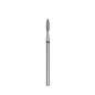 Fresa diamantada para piel "llama" roja EXPERT diámetro 2,1 mm/ parte útil 8 mm (divisible por 10)