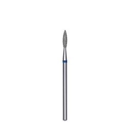 Fresa diamantada para piel "llama" afilada azul EXPERT diámetro 2,1 mm/ parte útil 8 mm (divisible por 10)