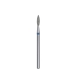 Fresa diamantada para piel "llama" afilada azul EXPERT diámetro 2,1 mm/ parte útil 8 mm (divisible por 10)