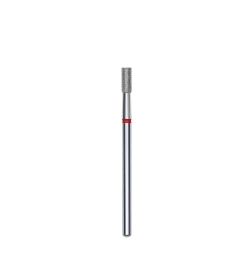 Fresa diamantada para piel "cilindro" roja EXPERT diámetro 2,5 mm/ parte útil 6 mm (divisible por 10)