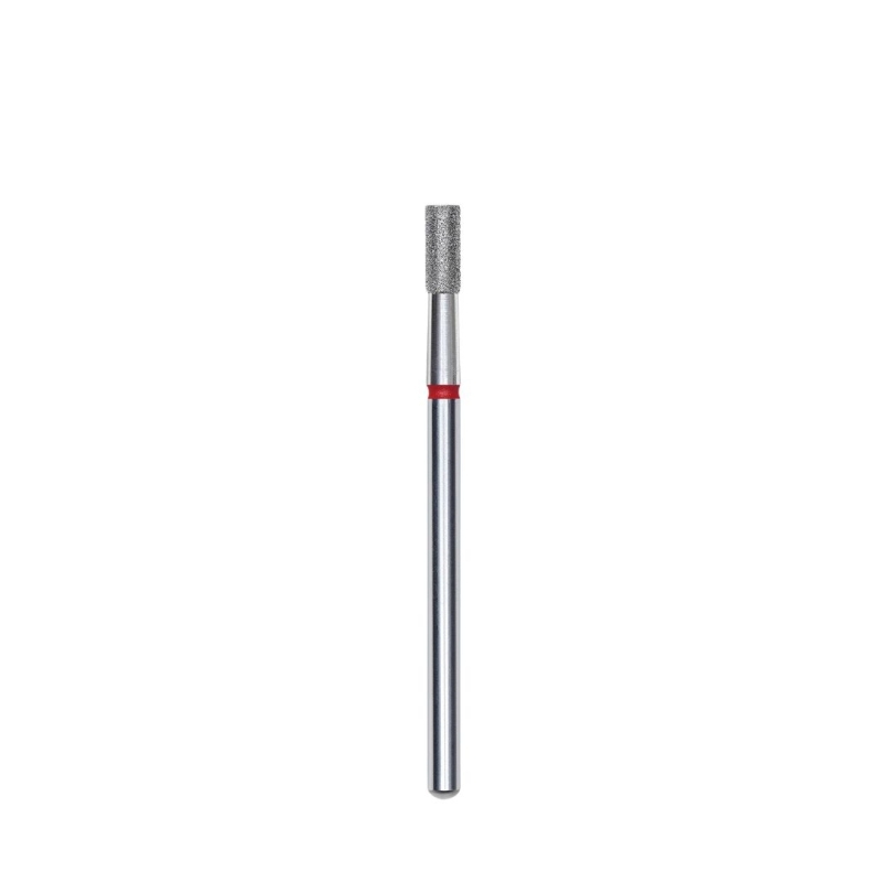 Fresa diamantada para piel "cilindro"  roja EXPERT diámetro 2,5 mm/ parte útil 6 mm (divisible por 10)