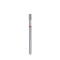 Fresa diamantada para piel "cilindro"  roja EXPERT diámetro 2,5 mm/ parte útil 6 mm (divisible por 10)