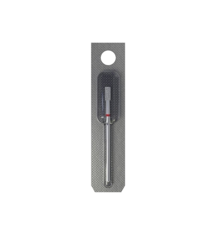 Fresa diamantada para piel "cilindro" roja EXPERT diámetro 2,5 mm/ parte útil 6 mm (divisible por 10)