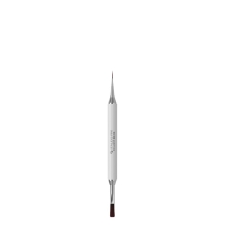 Pincel de doble punta Exclusive blanco para gel 10 mm / para gel 10 mm