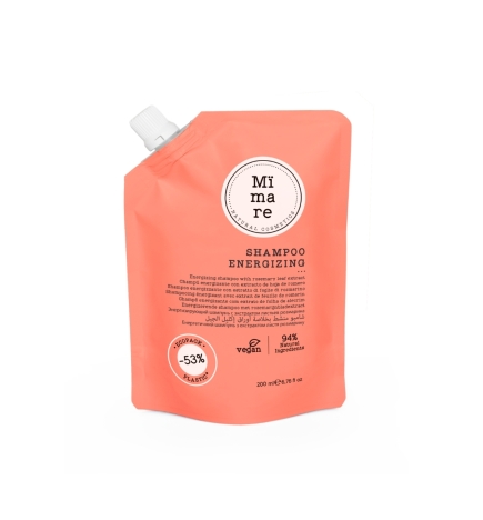 Champú energizante con extracto de hoja de romero - Mimare (200 ml - 480 ml)