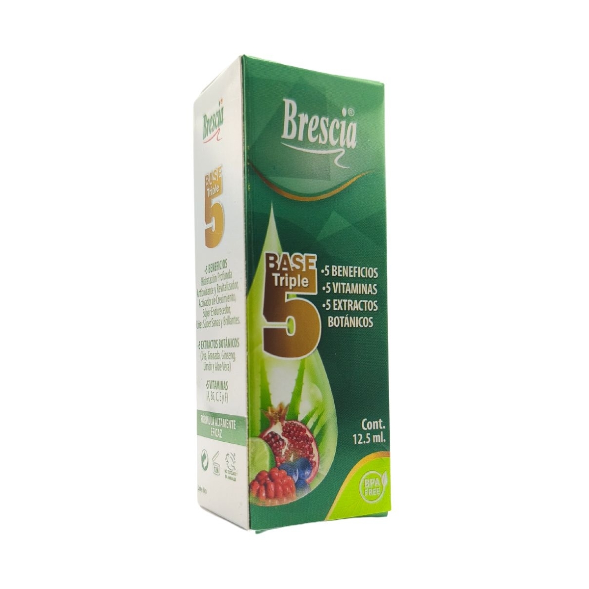 Base tratamiento de uñas nutritiva triple 5 Brescia. 12,5ml Base tratamiento de uñas nutritiva triple 5 Brescia. 12,5ml