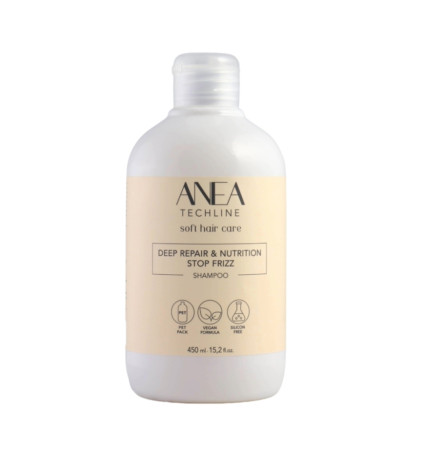 Champú reparación y nutrición profunda STOP FRIZZ - Anea Techline (450 ml - 1000 ml)