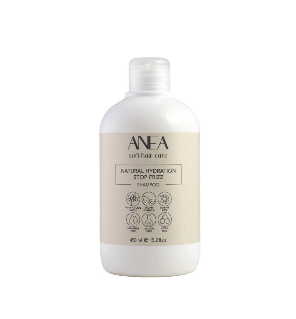Champú hidratación natural (stop frizz) - Anea Techline (450 ml - 1000 ml)