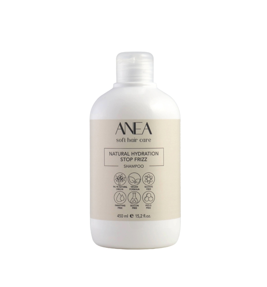 Champú hidratación natural (stop frizz) - Anea Techline (450 ml - 1000 ml)