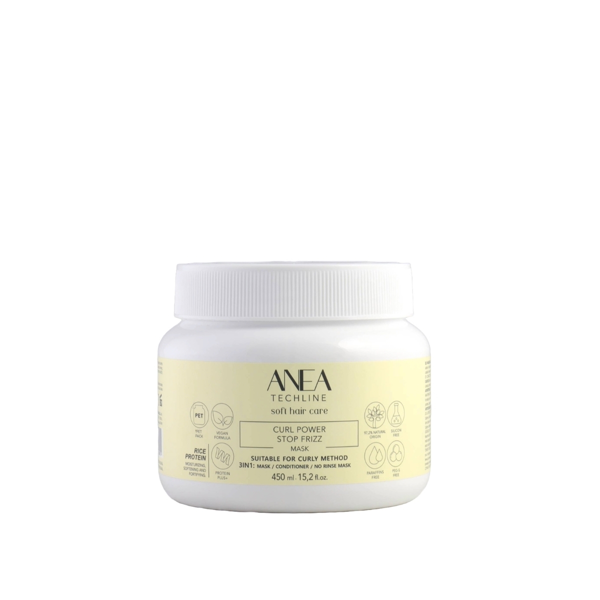 Mascarilla potenciadora de rizos (stop frizz) - Anea Techline (450 ml - 1000 ml) Mascarilla potenciadora de rizos (stop frizz) - Anea Techline (450 ml - 1000 ml)