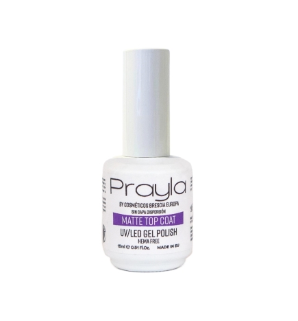 Matte top coat UV/LED (sin capa de dispersión), hema free - Prayla (15 ml)