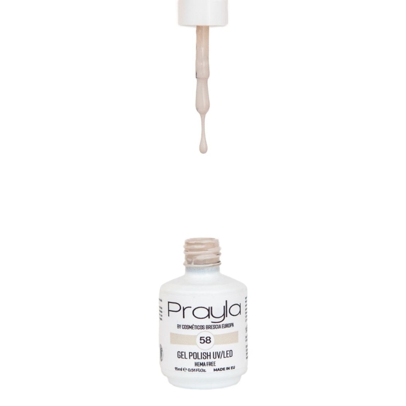 Gel polish UV/LED 58, hema free - Prayla (15 ml)