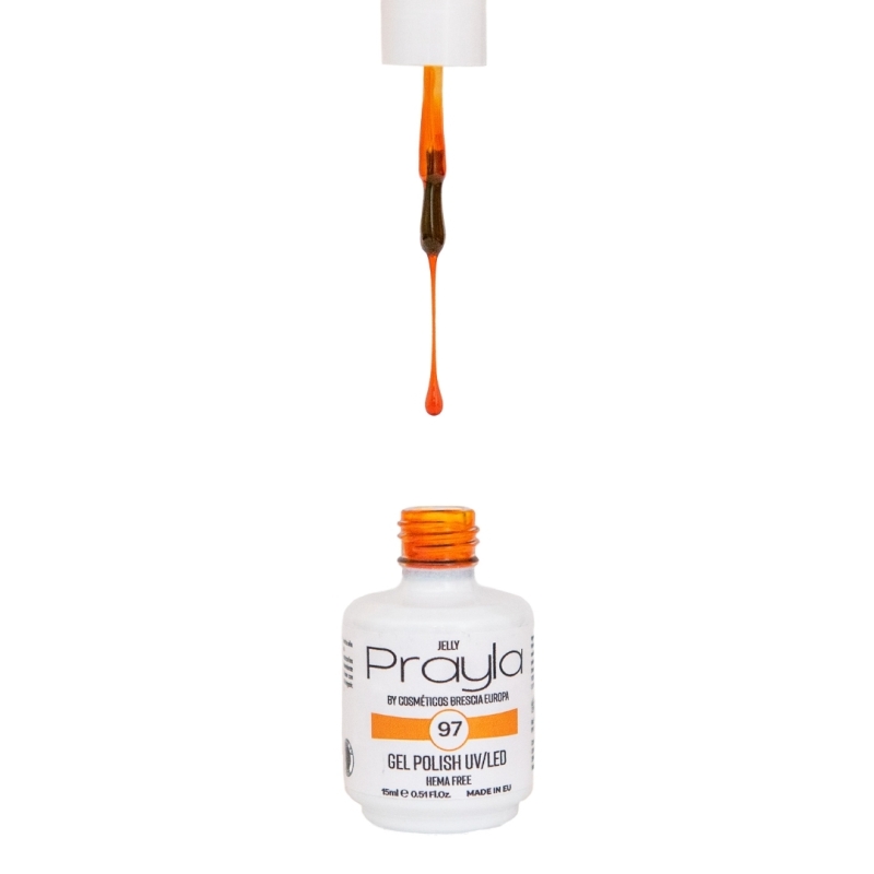 Gel polish UV/LED 97 (jelly), hema free - Prayla (15 ml) Gel polish UV/LED 97 (jelly), hema free - Prayla (15 ml)