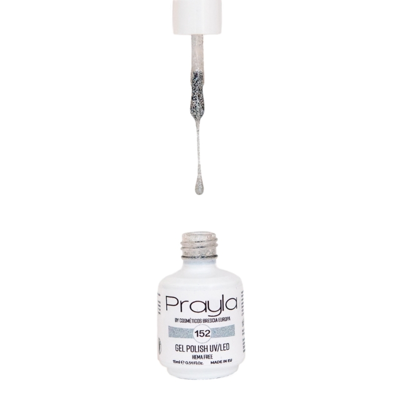 Gel polish UV/LED 152 (glitter), hema free - Prayla (15 ml) Gel polish UV/LED 152 (glitter), hema free - Prayla (15 ml)