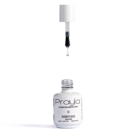 Rubber base gel polish 0 (transparente) - Prayla (15 ml)