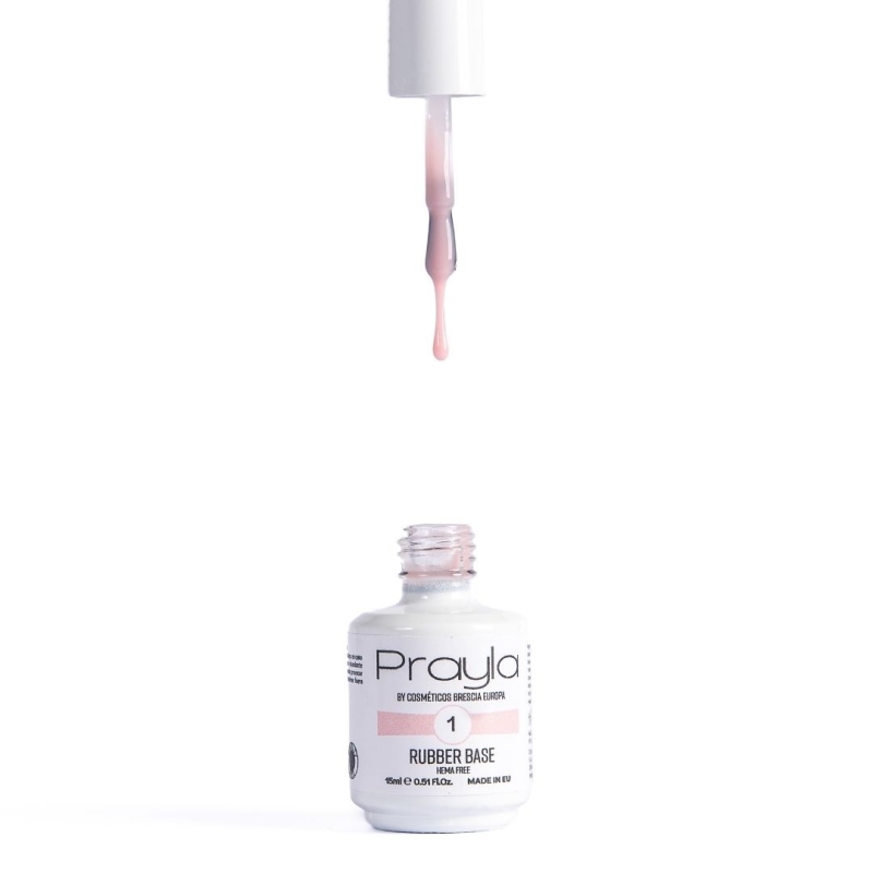 Rubber base gel polish 1 - Prayla (15 ml) Rubber base gel polish 1 - Prayla (15 ml)
