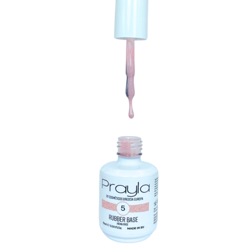Rubber base gel polish 5 - Prayla (15 ml) Rubber base gel polish 5 - Prayla (15 ml)